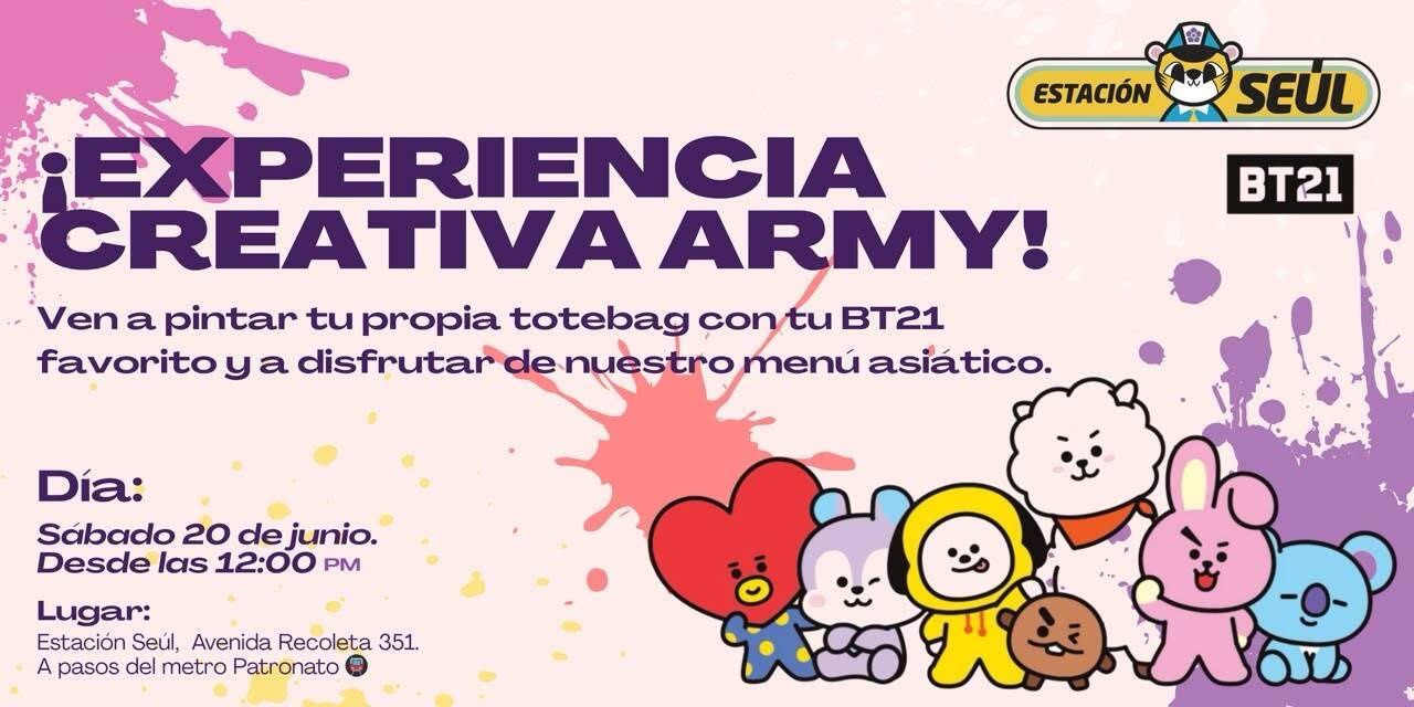 Experiencia Creativa ARMY BT21 - Banner