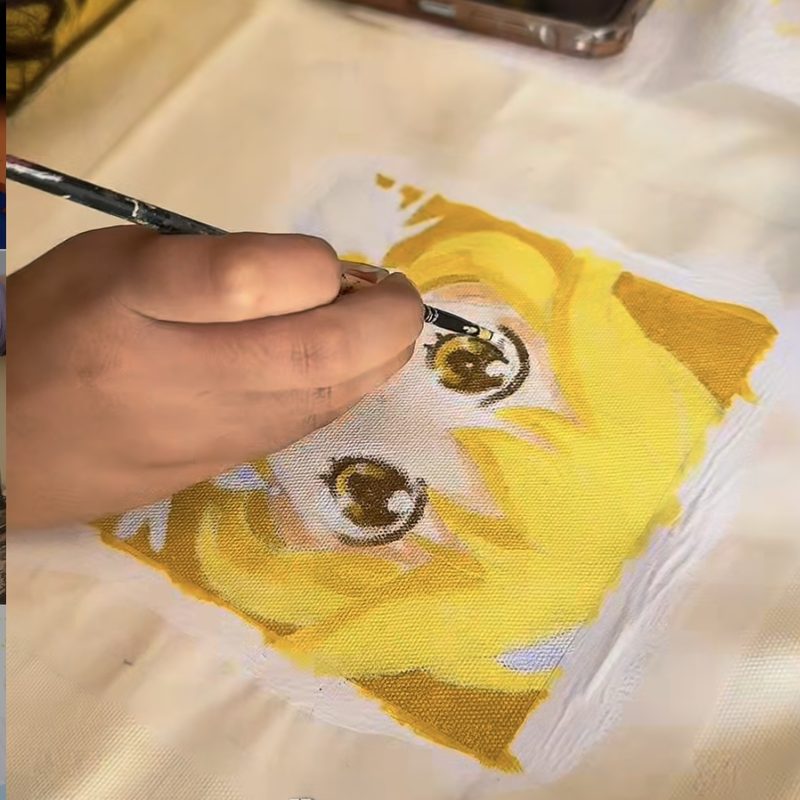 Pintando